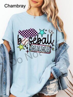 Baseball Mama Tee, Comfort Colors Shirt, Game Day Baseball Mom Tee